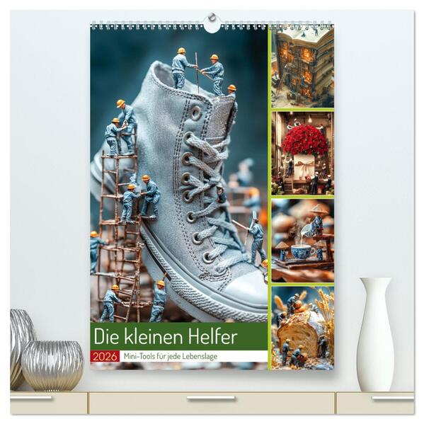Die kleinen Helfer (hochwertiger Premium Wandkalender 2026 DIN A2 hoch) Kunstdruck in Hochglanz