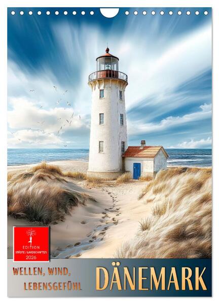 Dänemark - Wellen Wind Lebensgefühl (Wandkalender 2026 DIN A4 hoch) CALVENDO Monatskalender