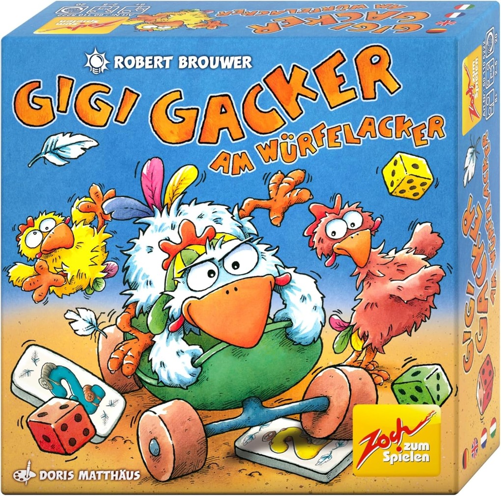 Zoch 601105222 - Gigi Gacker am Würfelacker Würfelspiel ab 8 Jahren