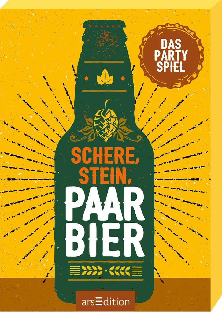 Schere Stein paar Bier