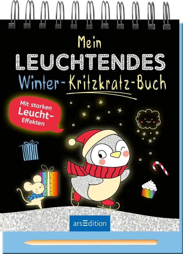 Ars Edition Gmbh Mein Leuchtendes Winter-Kritzkratz-Buch