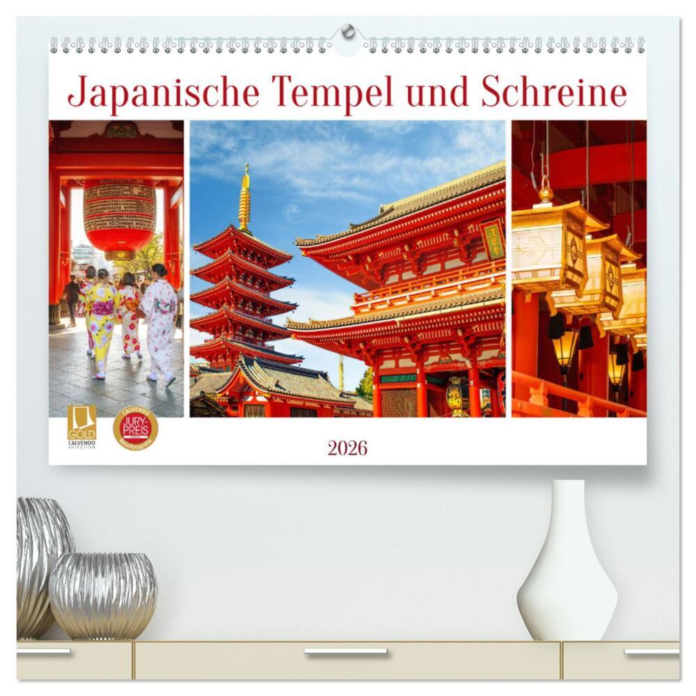 Japanische Tempel und Schreine (hochwertiger Premium Wandkalender 2026 DIN A2 quer) Kunstdruck in Hochglanz
