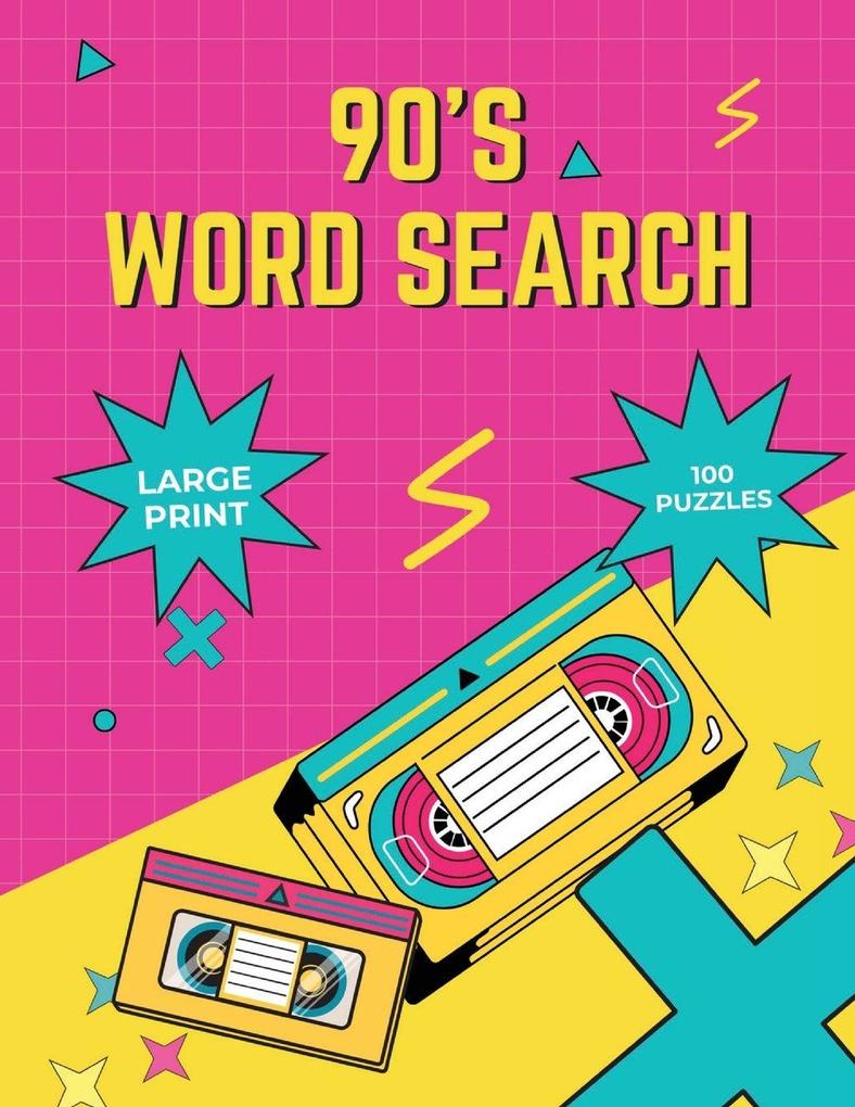 90's Word Search Puzzles for Adults