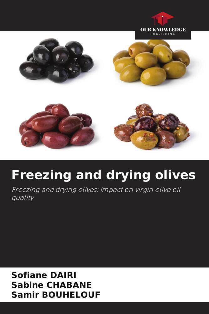 Freezing and drying olives