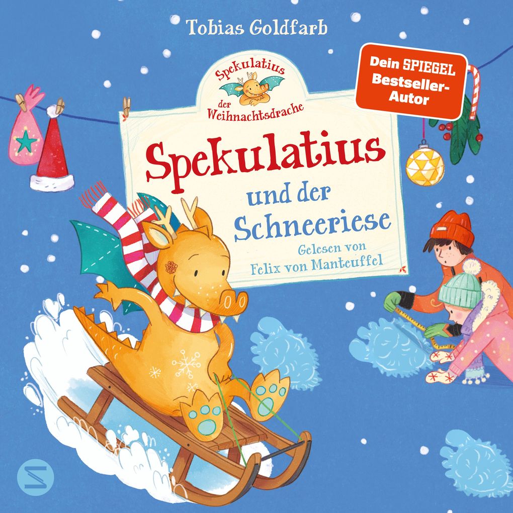 Spekulatius der Weihnachtsdrache. Spekulatius und der Schneeriese