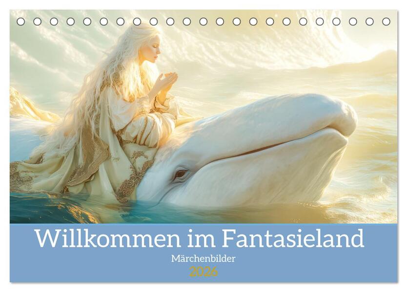 Willkommen im Fantasieland - Märchenbilder (Tischkalender 2026 DIN A5 quer) CALVENDO Monatskalender