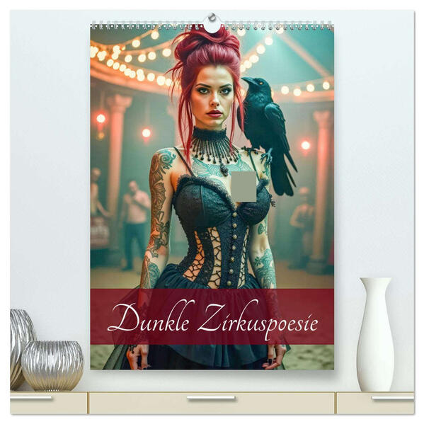 Dunkle Zirkuspoesie (hochwertiger Premium Wandkalender 2026 DIN A2 hoch) Kunstdruck in Hochglanz