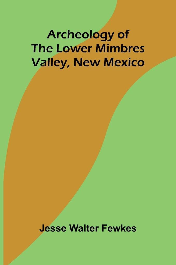 Archeology of the lower Mimbres valley New Mexico