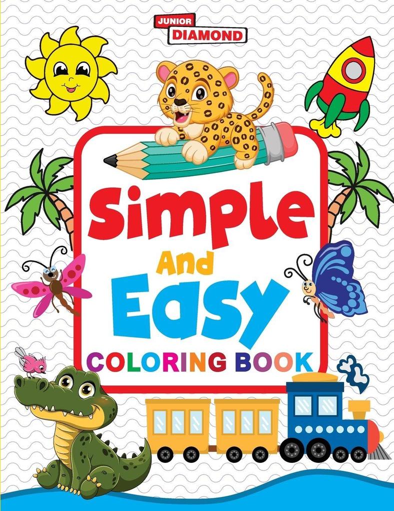 Simple and Easy Colouring Book