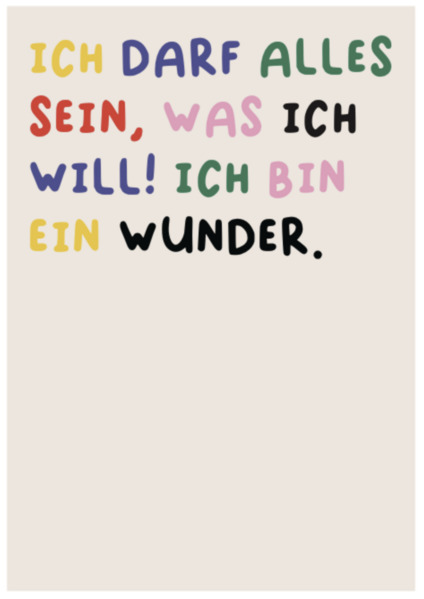 Poster Wunder 50x70