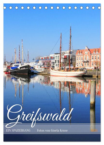 Greifswald - Ein Spaziergang (Tischkalender 2026 DIN A5 hoch) CALVENDO Monatskalender