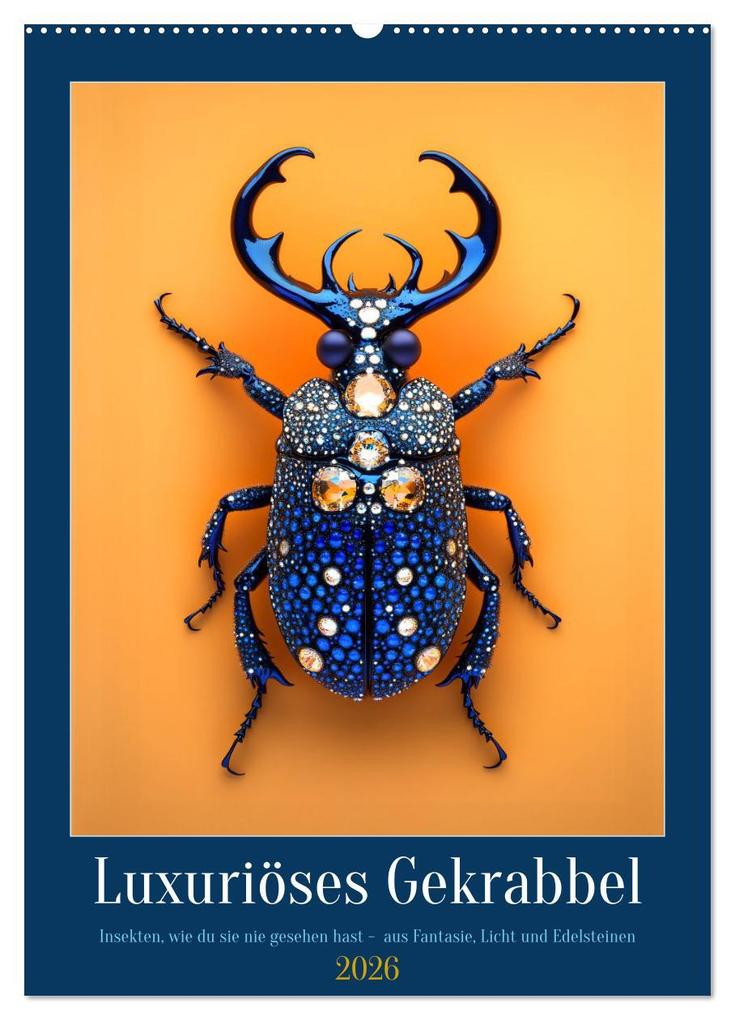 Luxuriöses Gekrabbel (Wandkalender 2026 DIN A2 hoch) CALVENDO Monatskalender