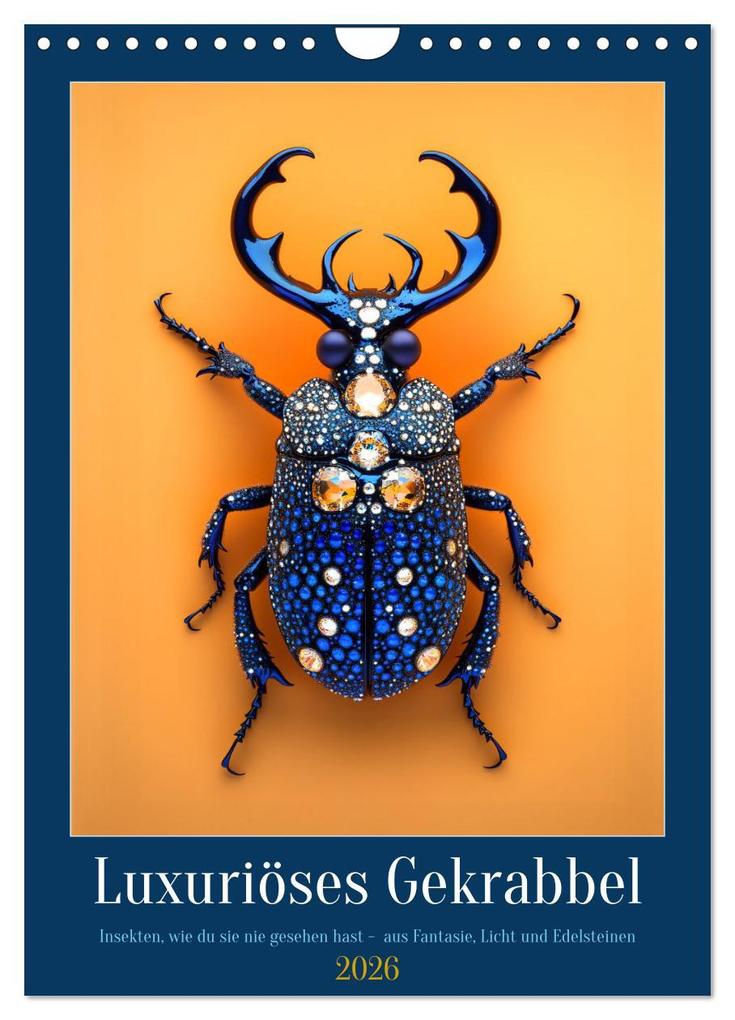 Luxuriöses Gekrabbel (Wandkalender 2026 DIN A4 hoch) CALVENDO Monatskalender