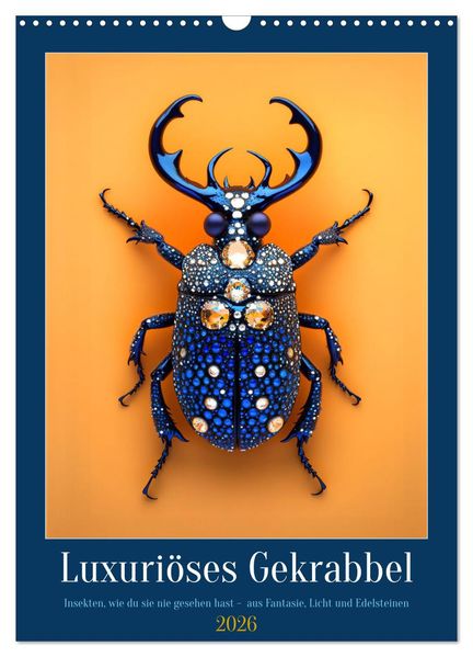 Luxuriöses Gekrabbel (Wandkalender 2026 DIN A3 hoch) CALVENDO Monatskalender
