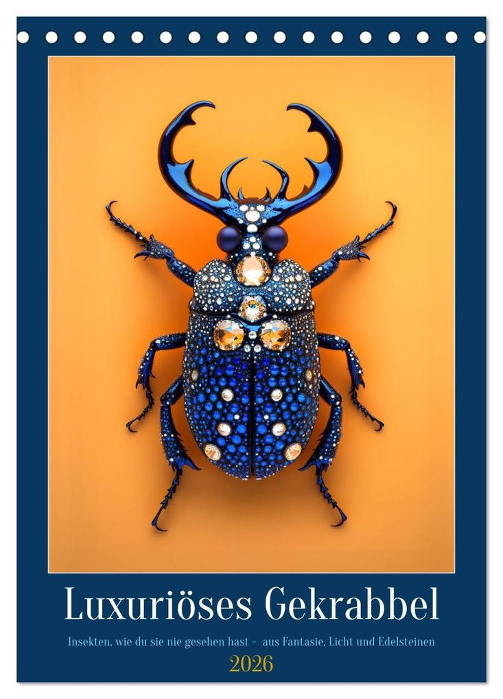 Luxuriöses Gekrabbel (Tischkalender 2026 DIN A5 hoch) CALVENDO Monatskalender