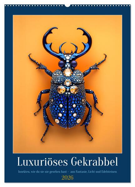 Luxuriöses Gekrabbel (Wandkalender 2026 DIN A2 hoch) CALVENDO Monatskalender