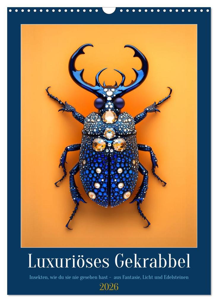 Luxuriöses Gekrabbel (Wandkalender 2026 DIN A3 hoch) CALVENDO Monatskalender