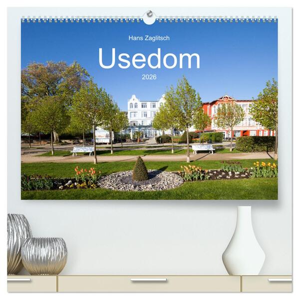 Usedom (hochwertiger Premium Wandkalender 2026 DIN A2 quer) Kunstdruck in Hochglanz