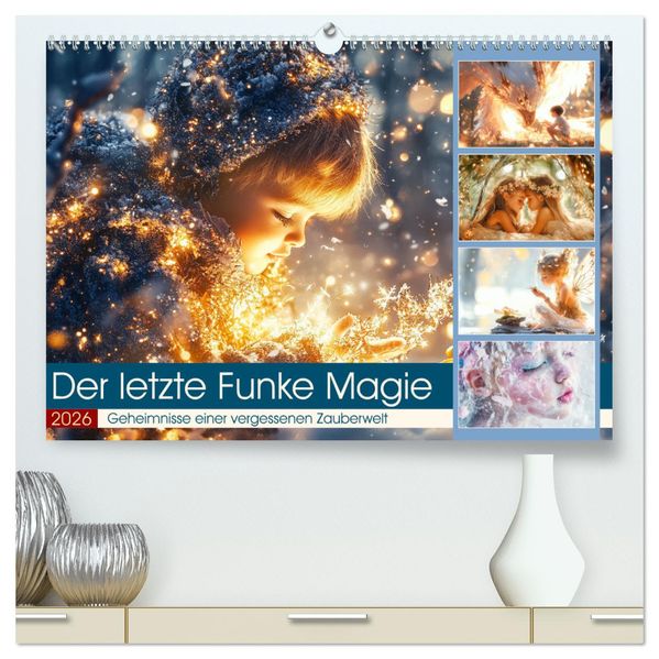 Der letzte Funke Magie (hochwertiger Premium Wandkalender 2026 DIN A2 quer) Kunstdruck in Hochglanz