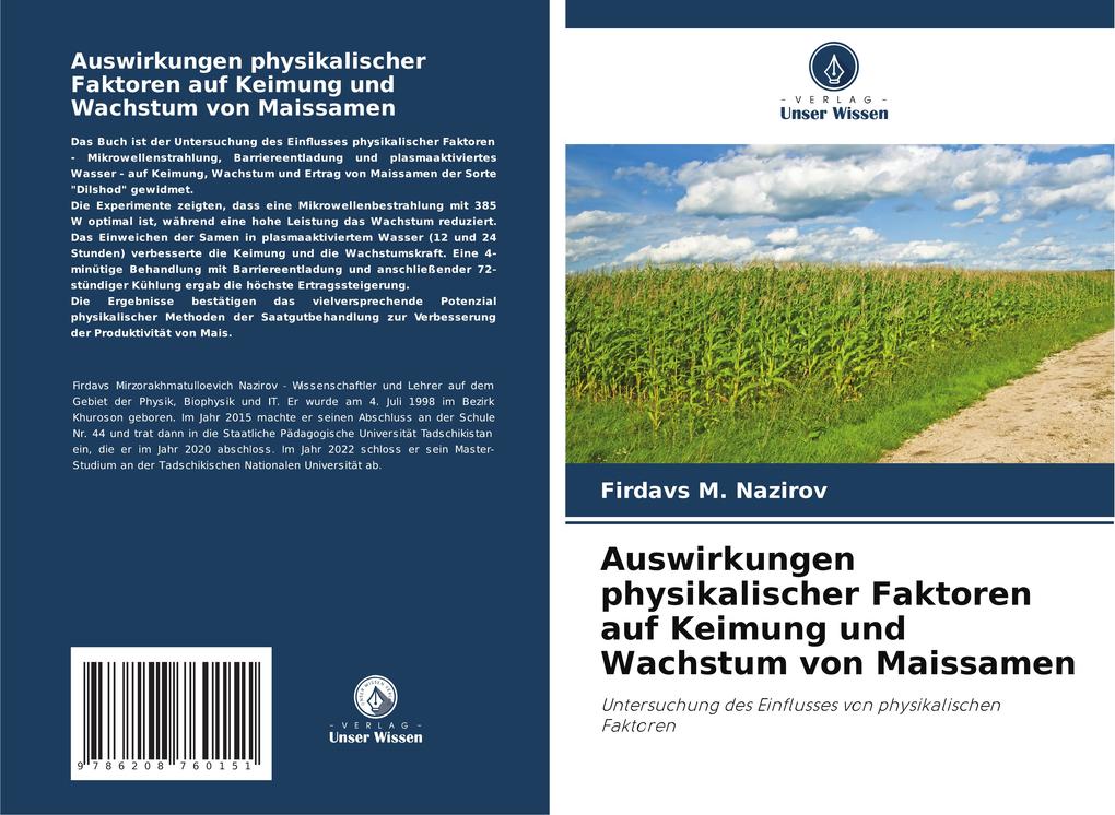 Auswirkungen physikalischer Faktoren auf Keimung und Wachstum von Maissamen