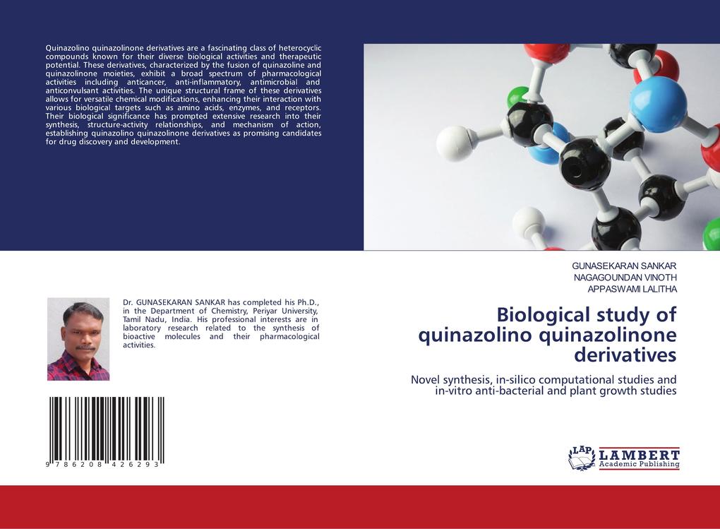 Biological study of quinazolino quinazolinone derivatives