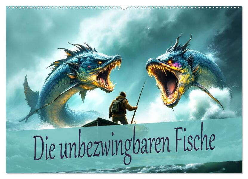 Die unbezwingbaren Fische (Wandkalender 2026 DIN A2 quer) CALVENDO Monatskalender