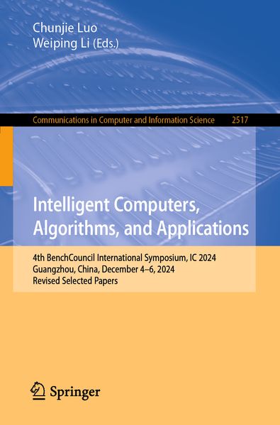 Intelligent Computers Algorithms and Applications