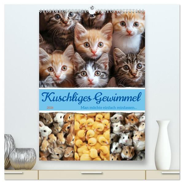 Kuschliges Gewimmel (hochwertiger Premium Wandkalender 2026 DIN A2 hoch) Kunstdruck in Hochglanz