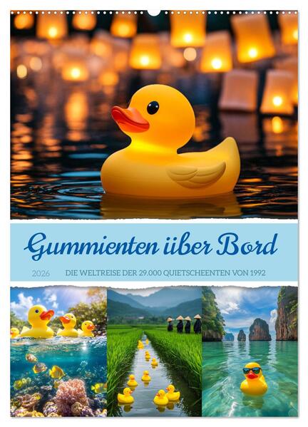 Gummienten über Bord (Wandkalender 2026 DIN A2 hoch) CALVENDO Monatskalender