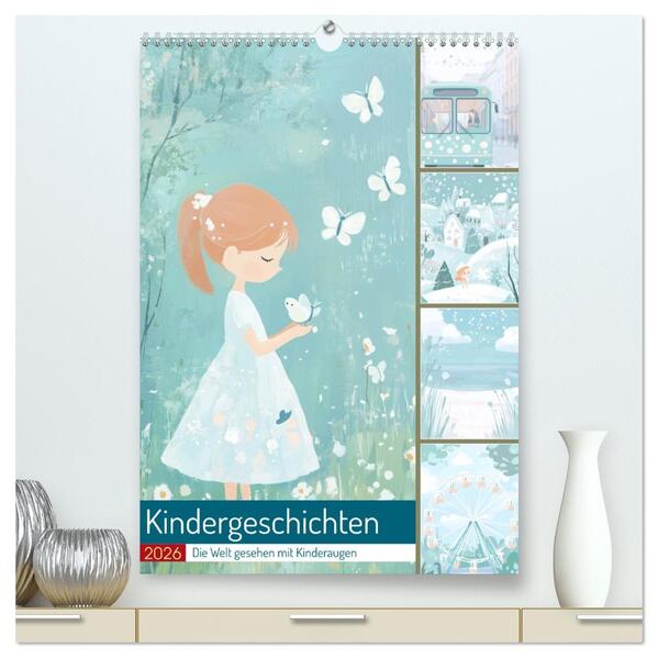 Kindergeschichten (hochwertiger Premium Wandkalender 2026 DIN A2 hoch) Kunstdruck in Hochglanz