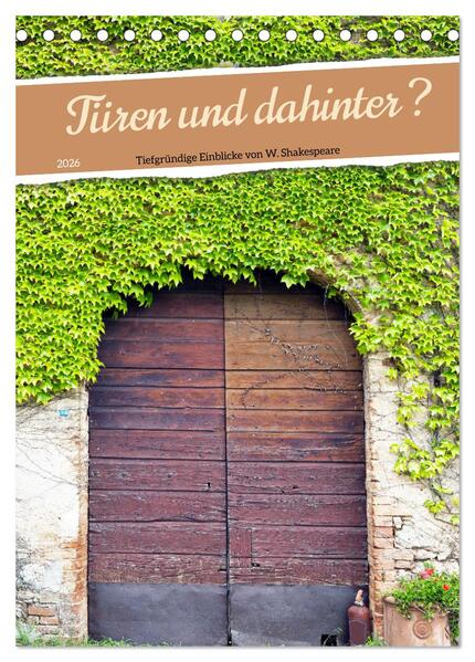 Türen und dahinter ? (Tischkalender 2026 DIN A5 hoch) CALVENDO Monatskalender