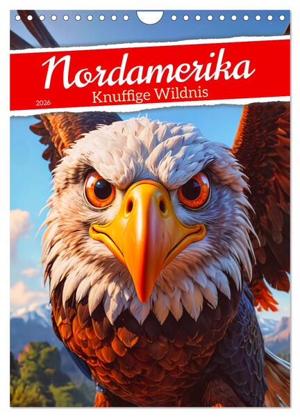 Nordamerika - Knuffige Wildnis (Wandkalender 2026 DIN A4 hoch) CALVENDO Monatskalender