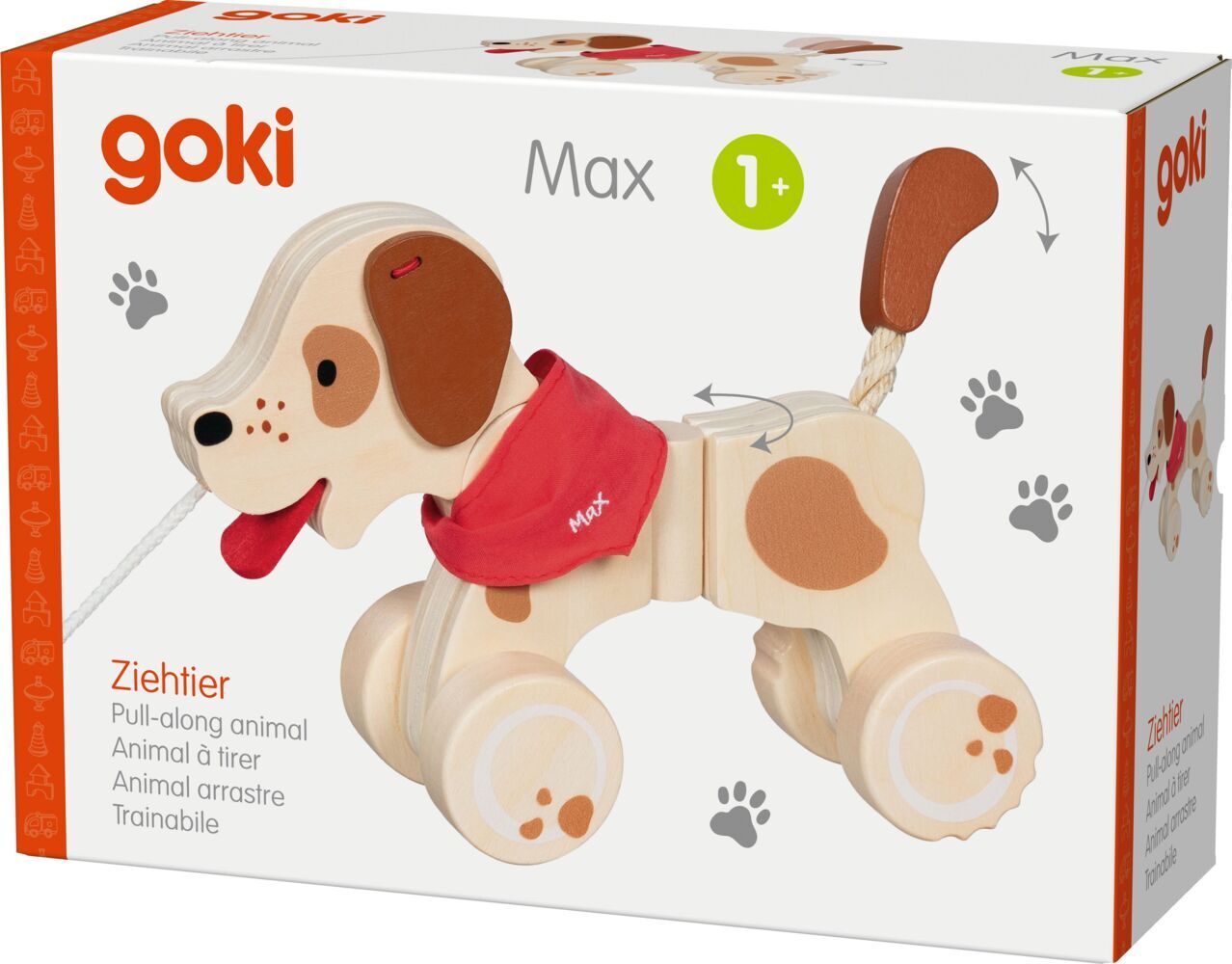 Ziehtier Hund Max