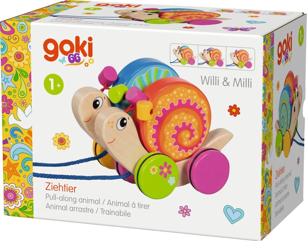 Ziehtier Duo Schnecken Willi und Milli