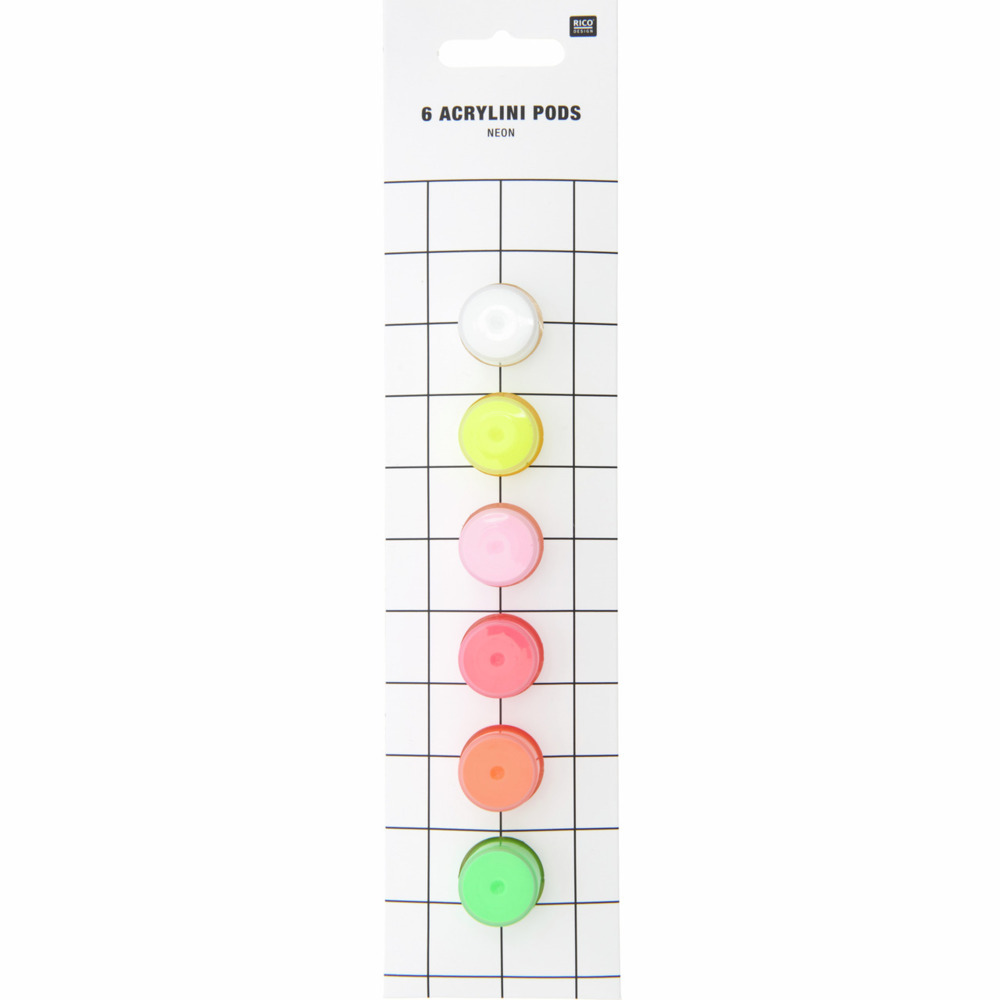 Acrylini Pods Neon Set 6 Farben je 35 ml