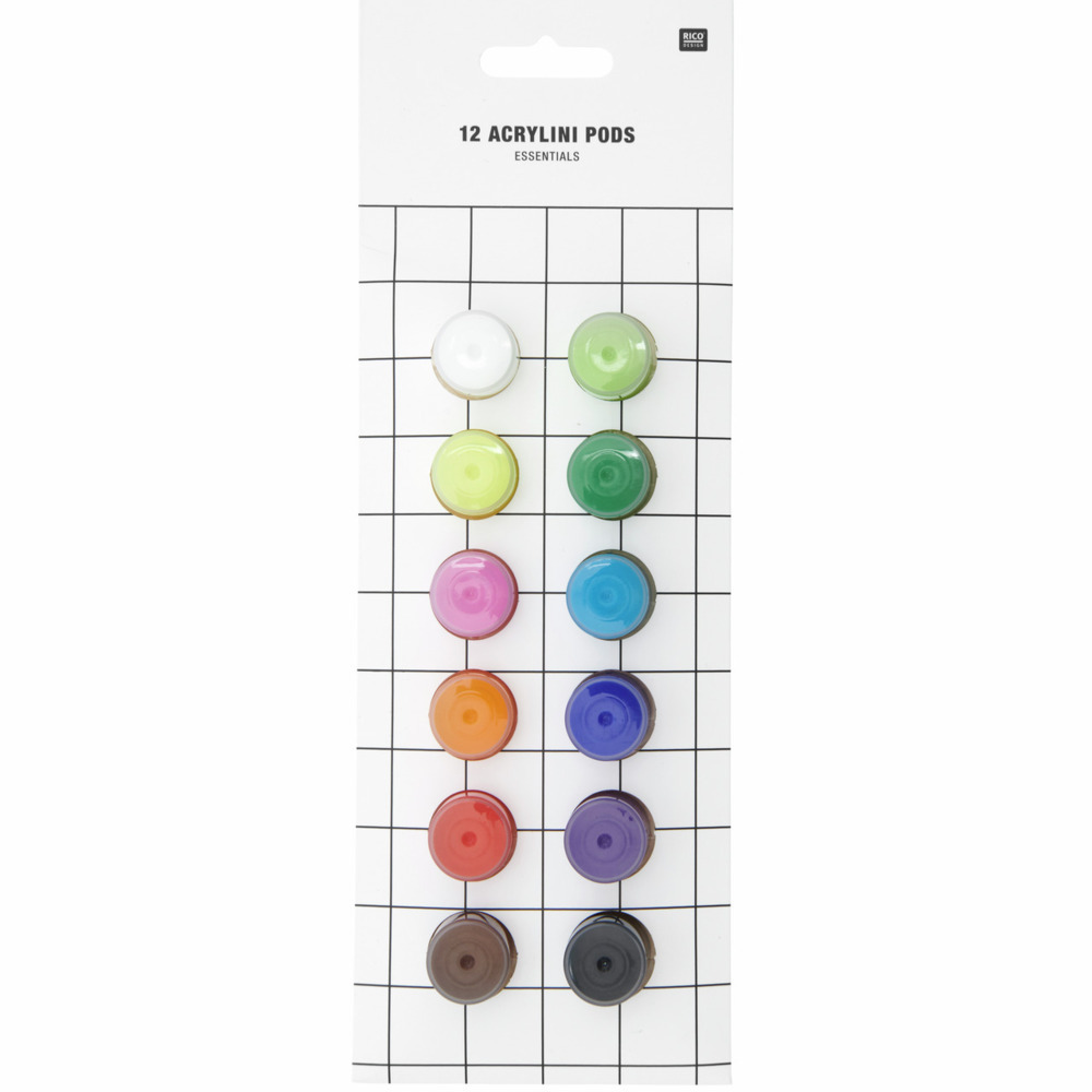 Acrylini Pods Essentials Set 12 Farben je 35 ml