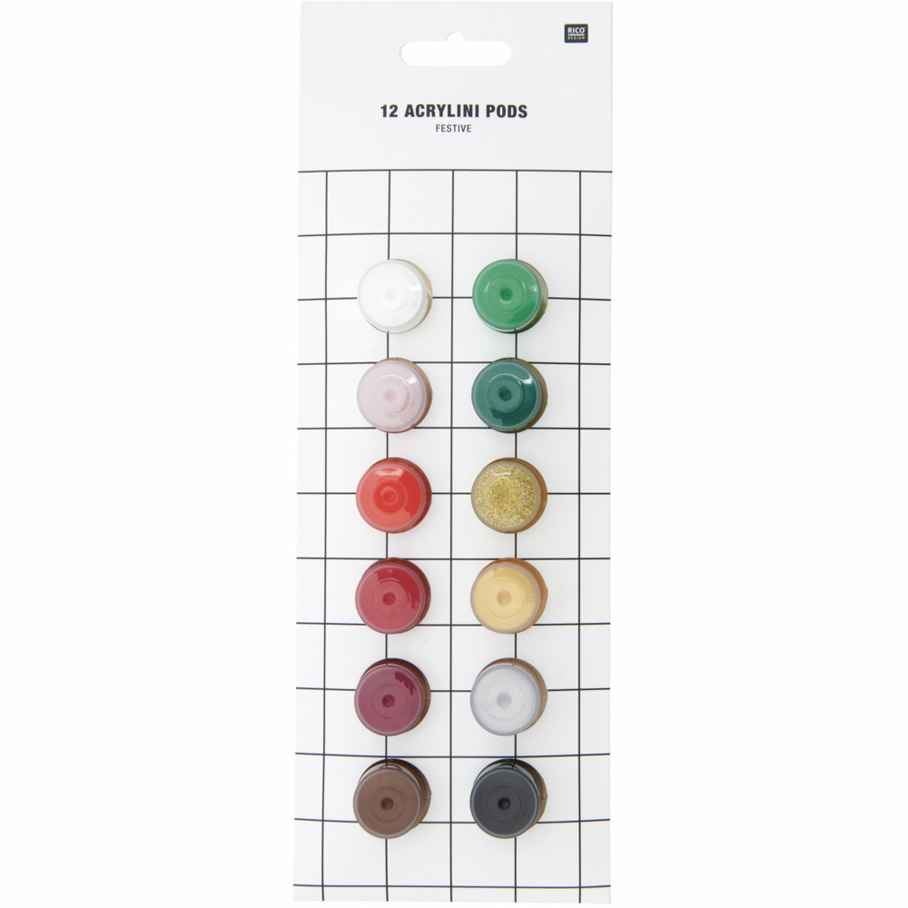 Acrylini Pods Festive Set 12 Farben je 35 ml