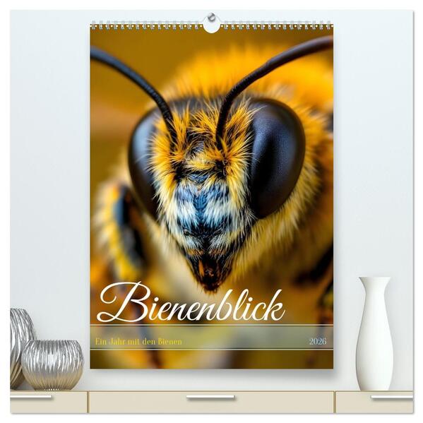 Bienenblick - Ein Jahr mit den Bienen (hochwertiger Premium Wandkalender 2026 DIN A2 hoch) Kunstdruck in Hochglanz