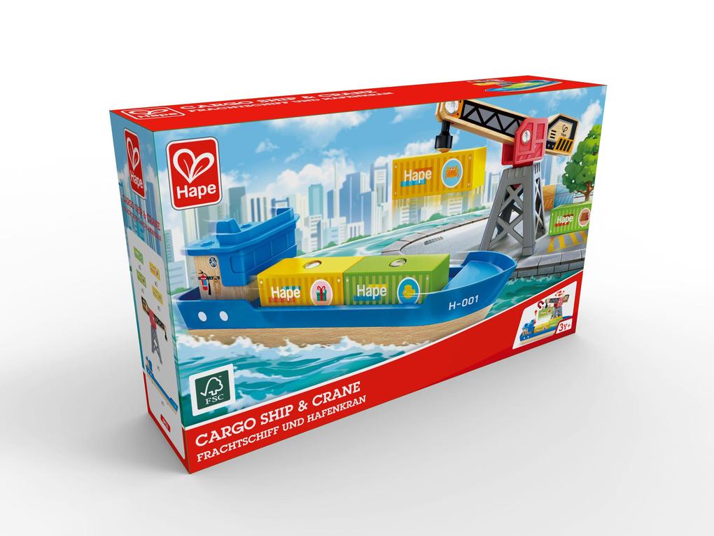 Hape - Frachtschiff und Hafenkran