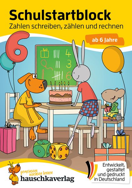 Schulstart-Block ab 6 Jahre - Zahlen schreiben zählen und rechnen