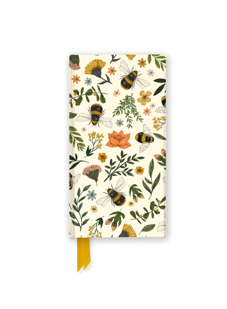 Schmales Hardcover-Notizbuch: Jade Mosinski Gartenbienen