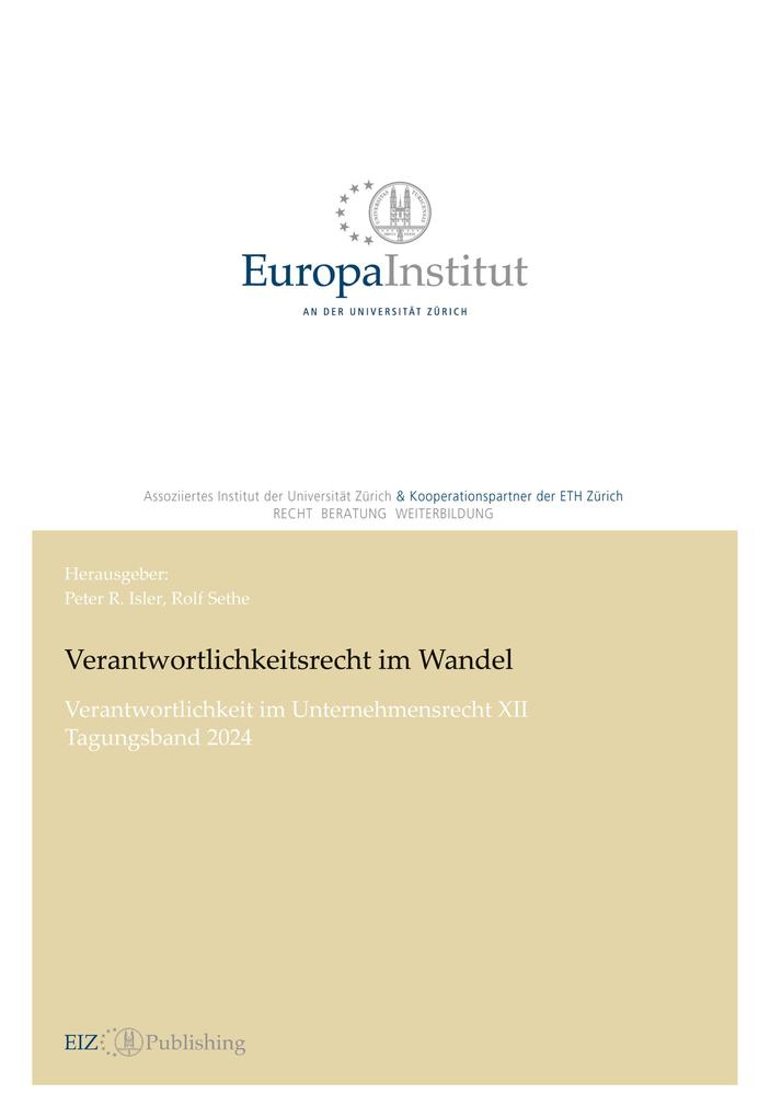 Verantwortlichkeitsrecht im Wandel