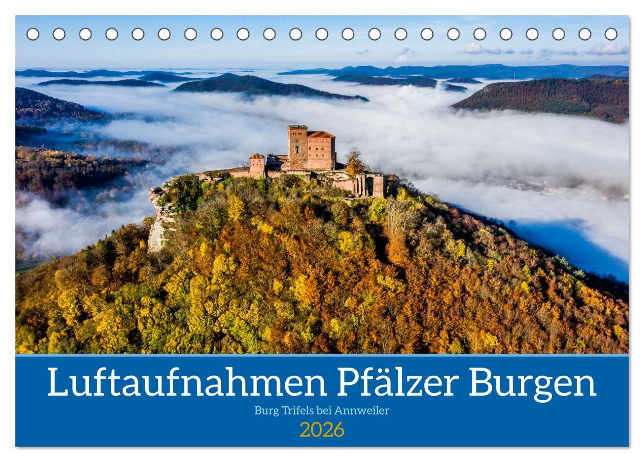 Pfälzer Burgen (Tischkalender 2026 DIN A5 quer) CALVENDO Monatskalender