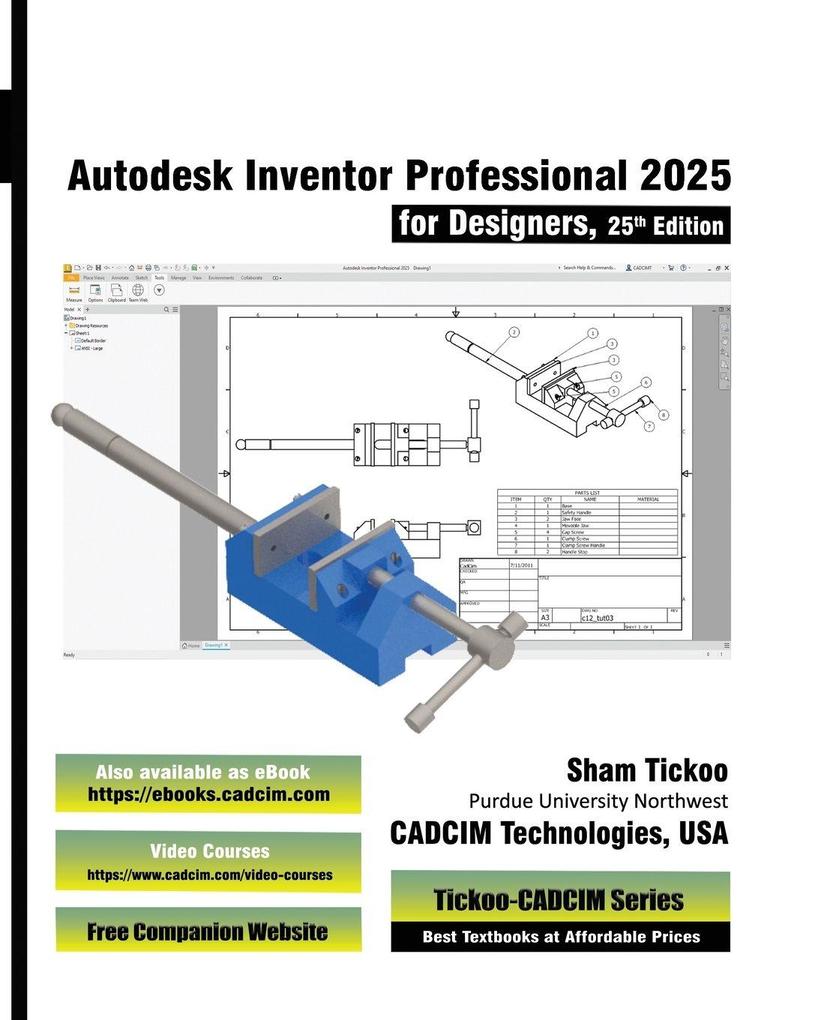 Autodesk Inventor Professional 2025 for Designers 25th Edition