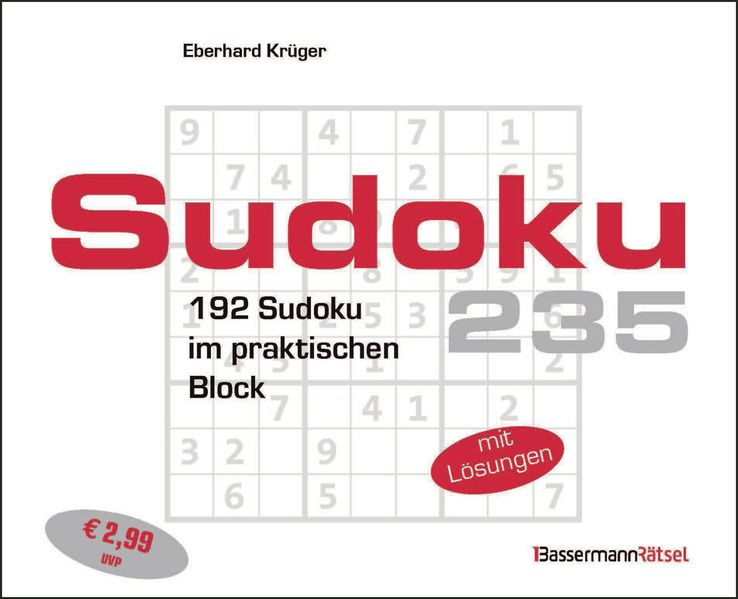 Sudokublock 235 (5 Exemplare à 299 EUR)