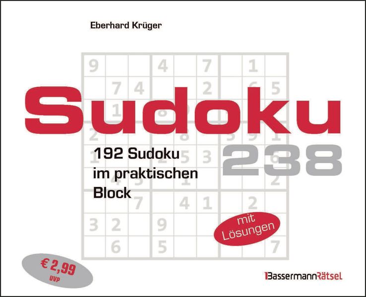 Sudokublock 238 (5 Exemplare à 299 EUR)