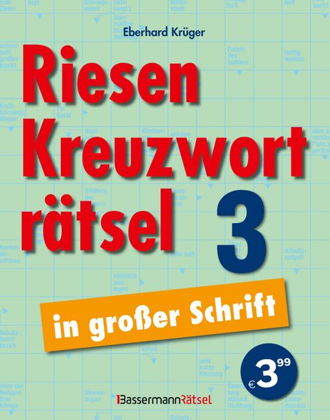 Riesen-Kreuzworträtsel in großer Schrift 3 (5 Exemplare à 399 EUR)