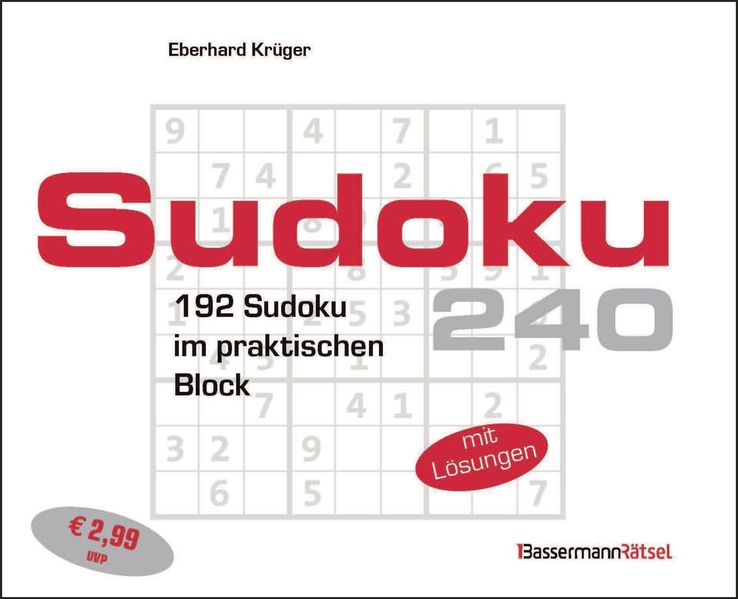 Sudokublock 240 (5 Exemplare à 299 EUR)