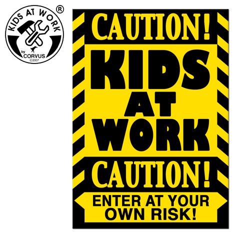 Corvus A750415 - Kids at work Postkarte 15x105cm