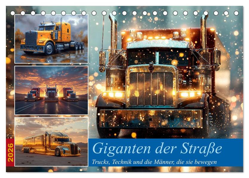 Giganten der Straße (Tischkalender 2026 DIN A5 quer) CALVENDO Monatskalender
